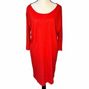 Lilla P Scarlet Easy Tank Dress Size M Pima Cotton Made in Peru Everyday Chic